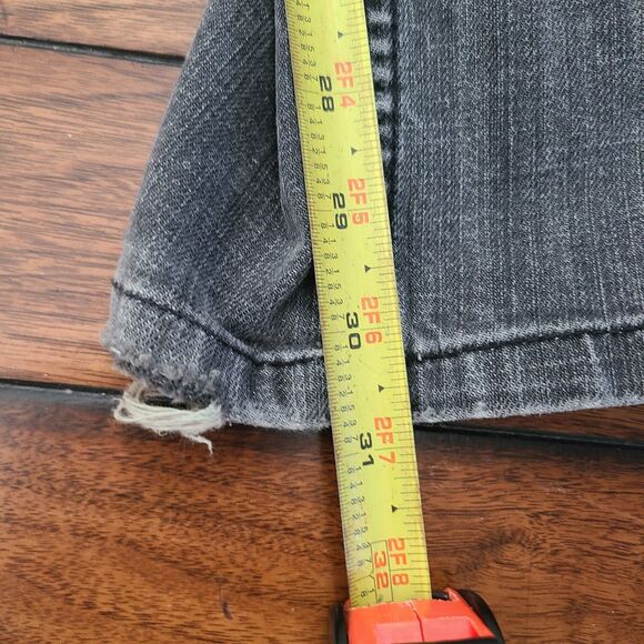 RVCA X Leo Romero Jeans Men's Size 33x31 Gray Straight Leg Skate Surf - Picture 12 of 13